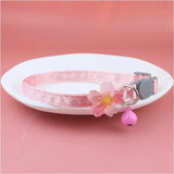 Pet Collar Pink Lace Bow Cat Choker Bell