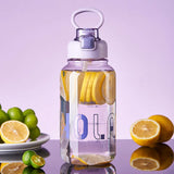 1300ml Portable Sports Water Cup – High Temp Plastic Outdoor Bottle
