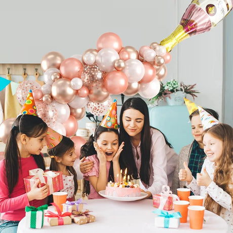 Rose Gold Balloon Set for Birthday Decoration