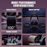 Automatic Rebound Ab Roller with Elbow Support – Strengthen Core, Abs & Upper Body