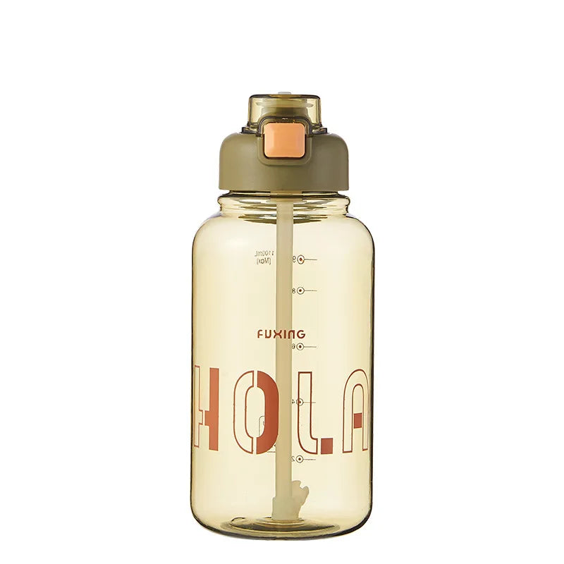 1300ml Portable Sports Water Cup – High Temp Plastic Outdoor Bottle