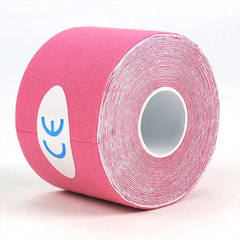 5 Rolls Kinesiology Sports Tape – Athletic Muscle Support & Pain Relief Strapping for Gym, Tennis, Running, Fitness, Knee & Joint Care