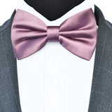 Branduce Solid Color Pre-tied Bow Tie